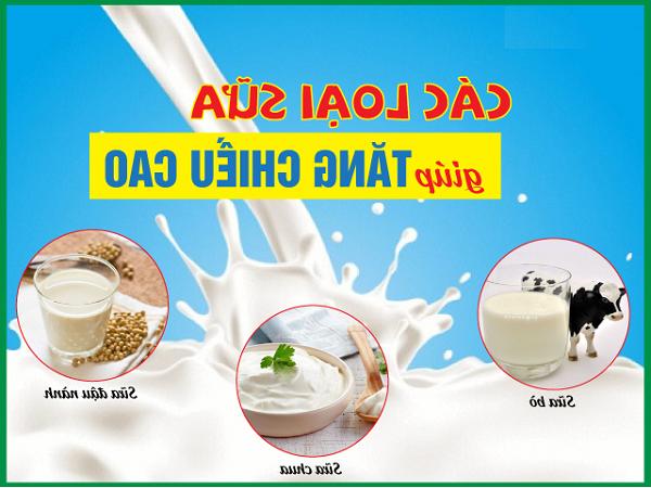 Các loại sữa tăng chiều cao cho trẻ bạn không nên bỏ qua